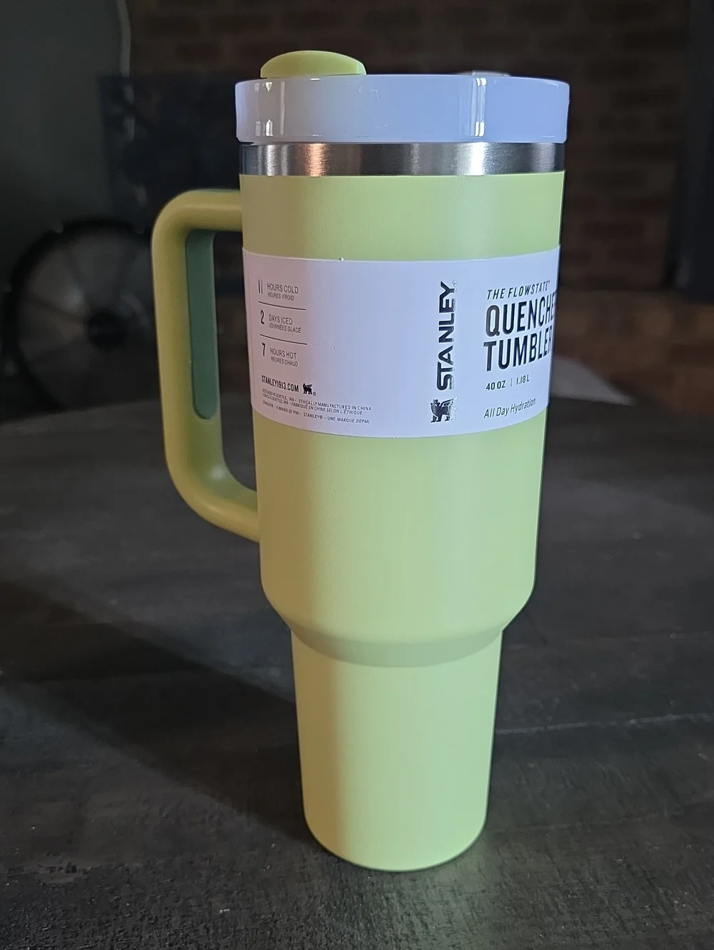 Stanley Lime Green Insulated Quencher Tumbler with Handle